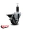 Service Caster 3'' Thermoplastic Rubber Swivel 1-1/8'' Expanding Stem Caster with Brake SCC-EX20S314-TPRB-PLB-118 - alternate 3